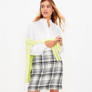 LOFT Tweed Pocket Skirt